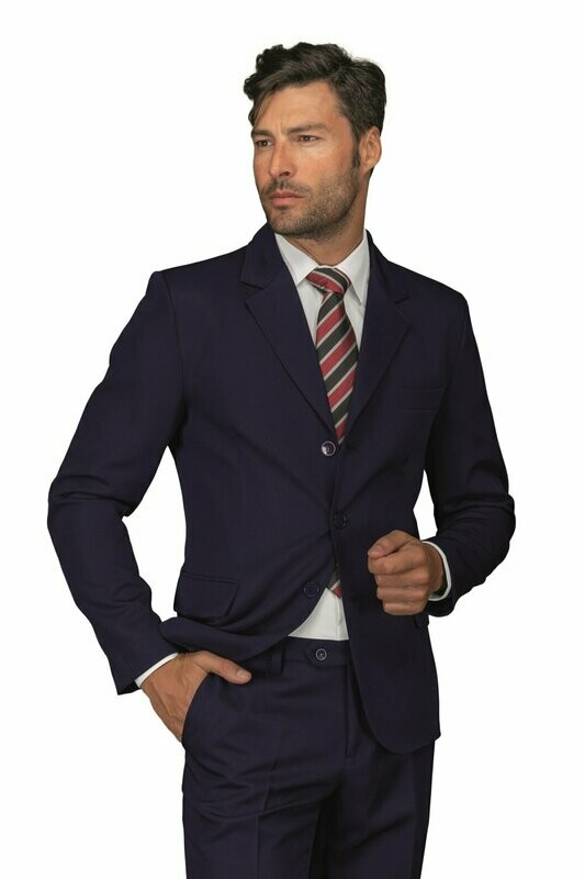 Giacca uomo 3 bottoni blu