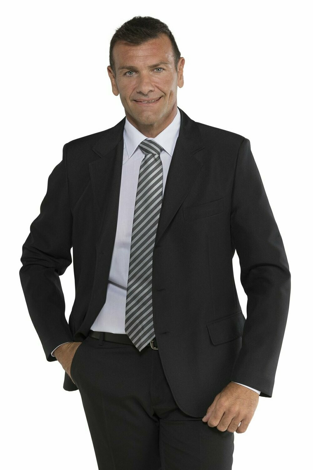 Giacca uomo 3 bottoni nero