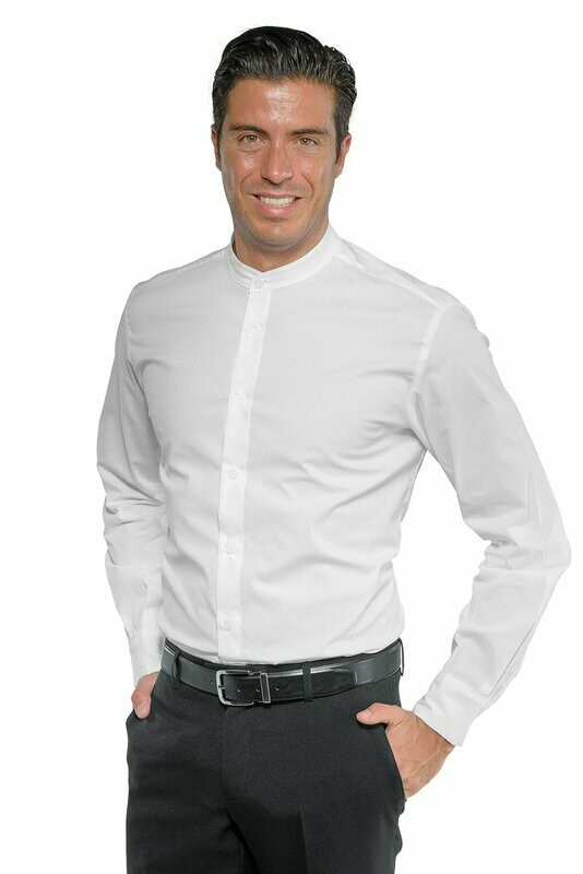 Camicia Detroit unisex stretch bianco