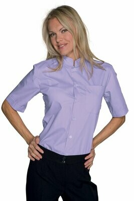 Camicia Dublino unisex mezza manica lilla