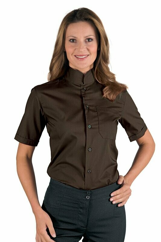 Camicia Dublino unisex mezza manica cacao