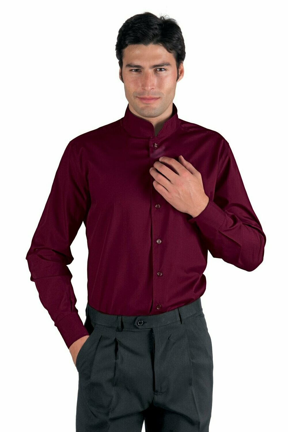 Camicia Dublino unisex bordeaux