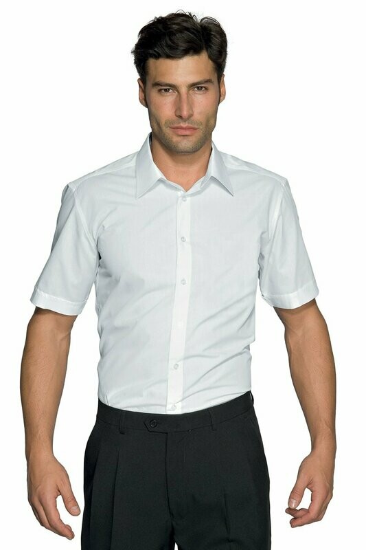 Camicia Cartagena slim stretch mezza manica bianco