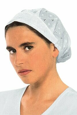 Cuffia donna tutto pizzo sangallo bianco