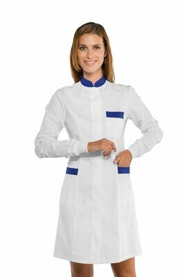 Camice Catalina polso in maglia bianco + blu Cina
