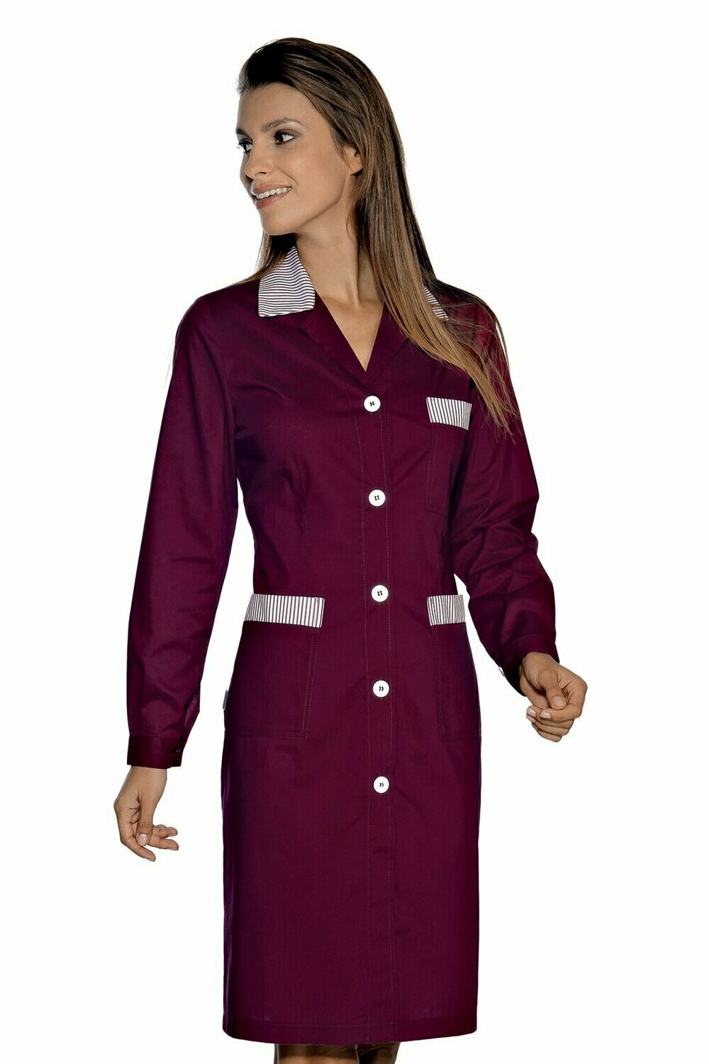 Camice Positano bordeaux + riga bordeaux