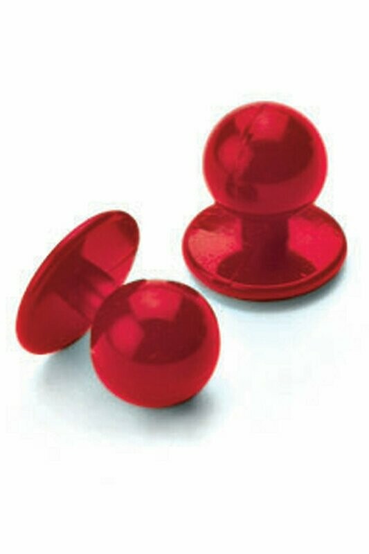 Confezione bottoni rosso