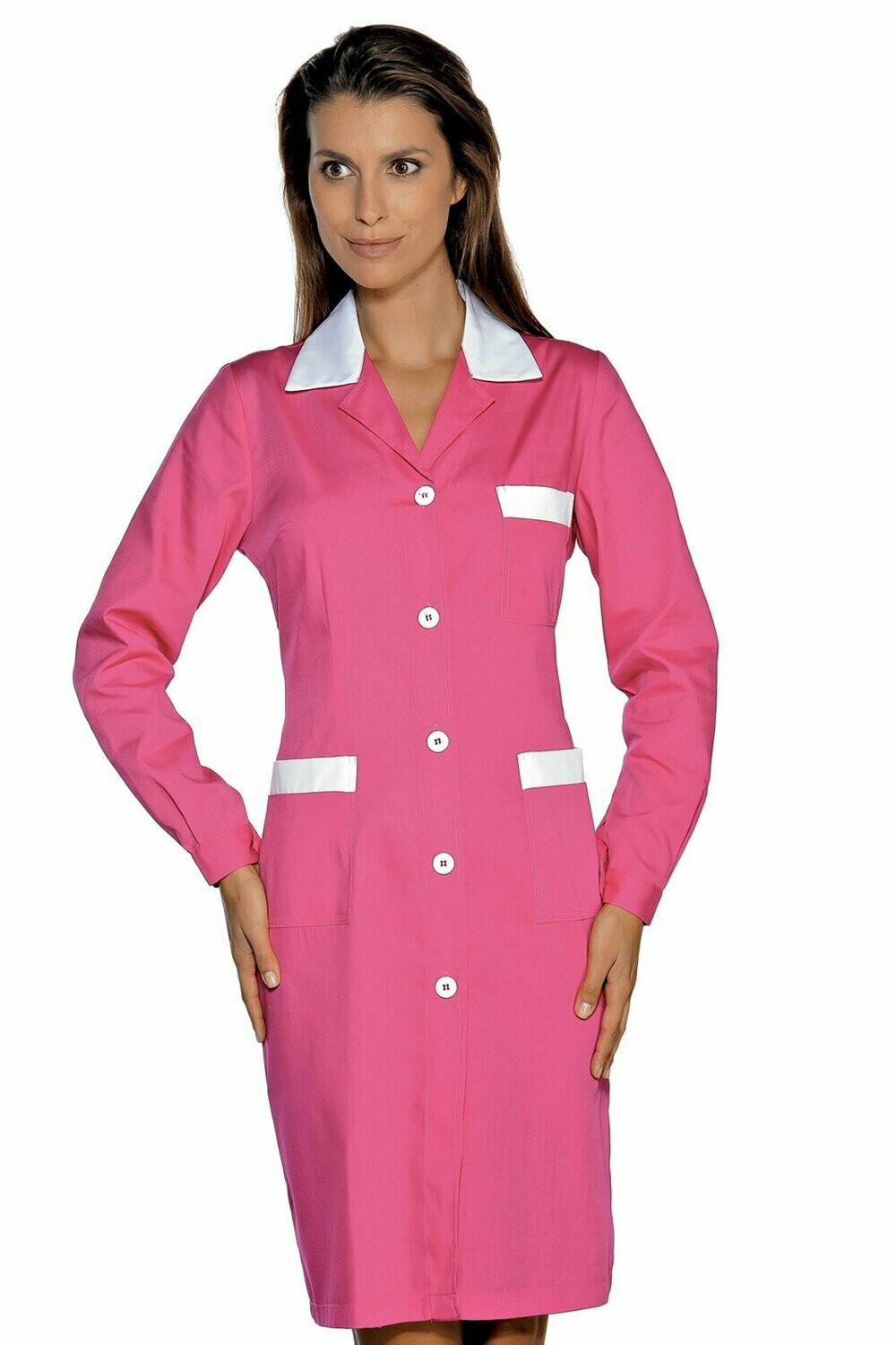 Camice Positano fuxia + bianco