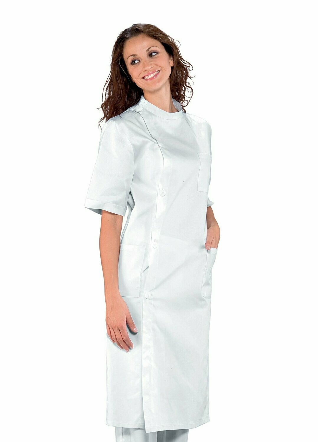 Camice dentista mezza manica bianco