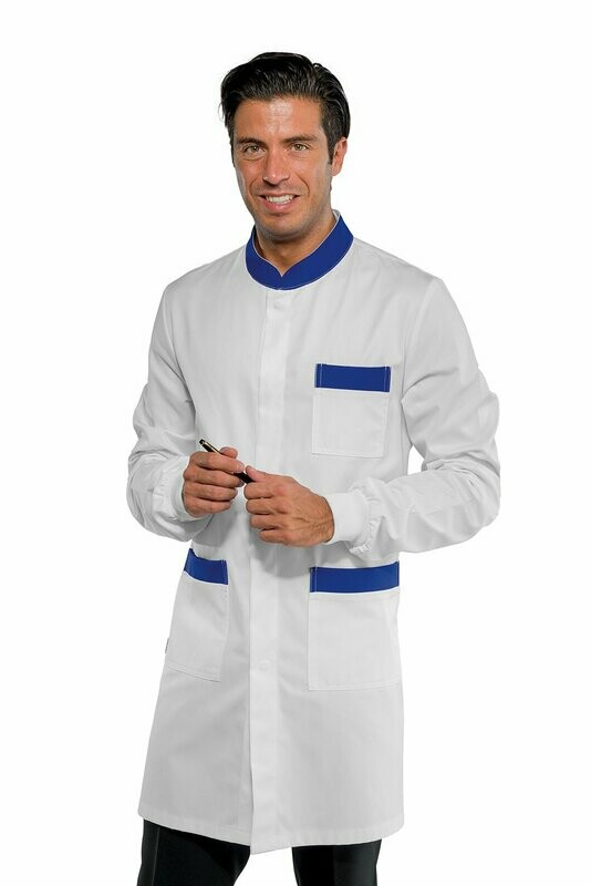 Camice Dover bianco + blu Cina