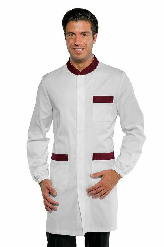Camice Dover bianco +bordeaux