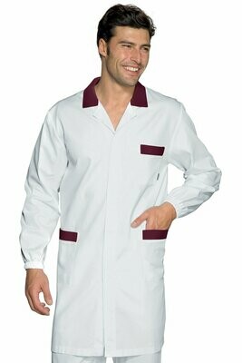 Camice Toronto mezza manica bianco + bordeaux