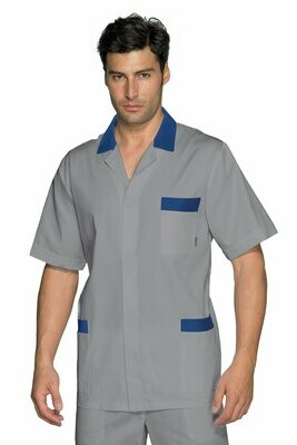 Casacca Peter mezza manica grigio + blu
