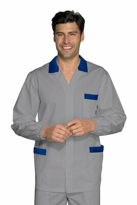 Casacca Peter  grigio + blu