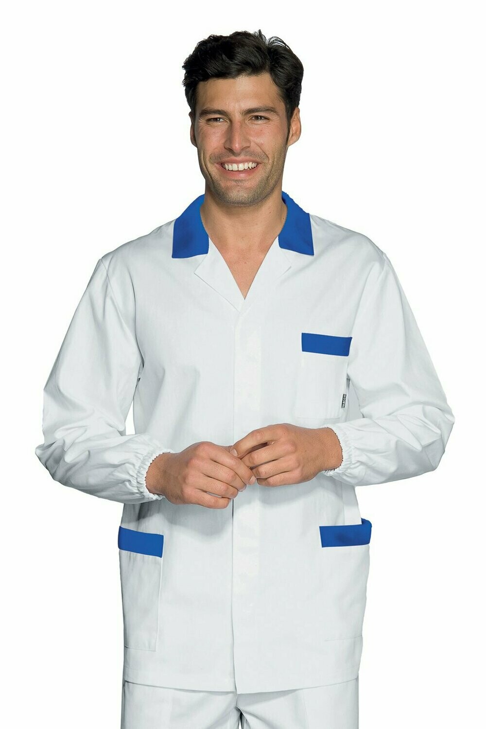 Casacca Peter  bianco + blu cina