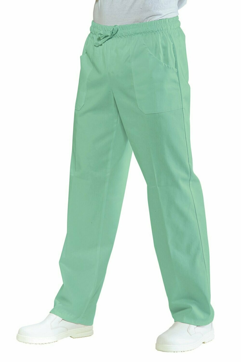 Pantalone con elastico verdino