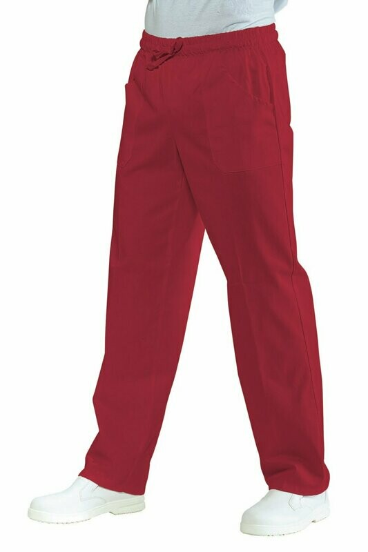 Pantalone con elastico vermiglio