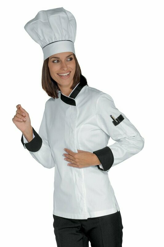 Giacca Lady snaps bianco + nero