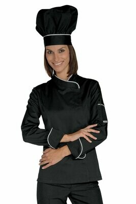 Giacca Lady snaps nero + bianco