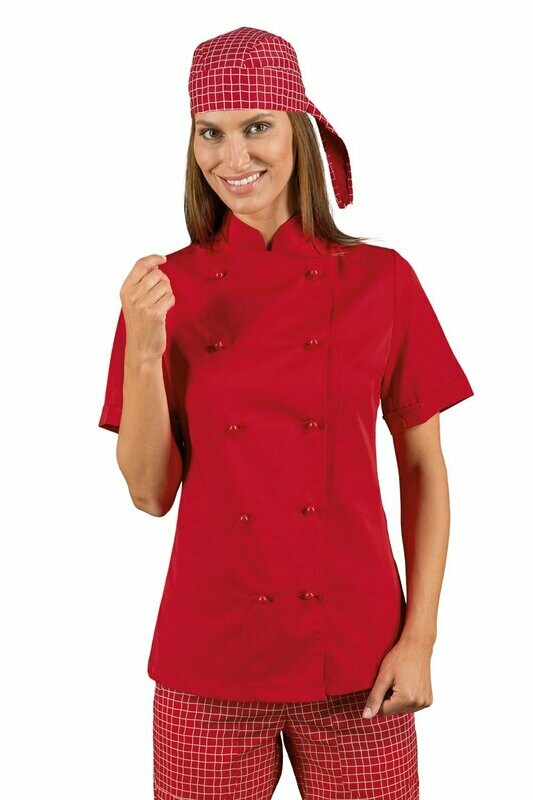 Giacca red lady mezza manica rosso