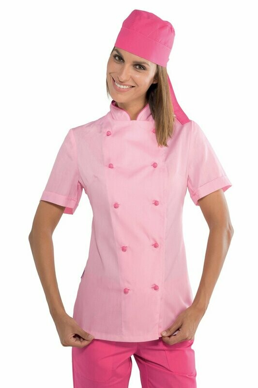 Giacca lady extra light mezza manica  rosa + fuxia