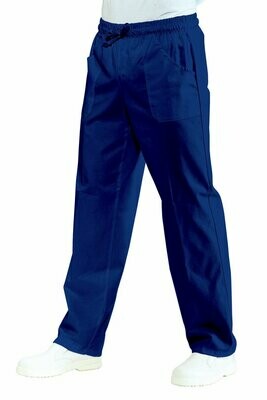 Pantalone con elastico blu