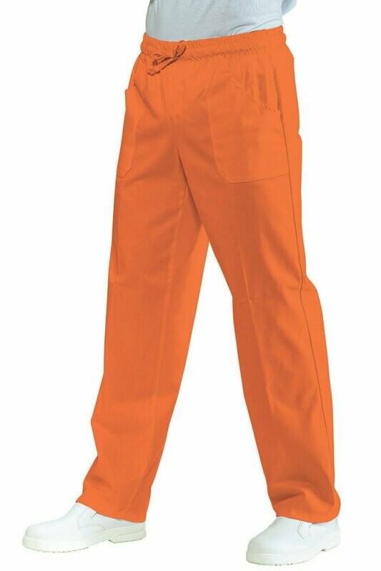 Pantalone con elastico corallo