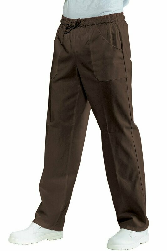 Pantalone con elastico cacao