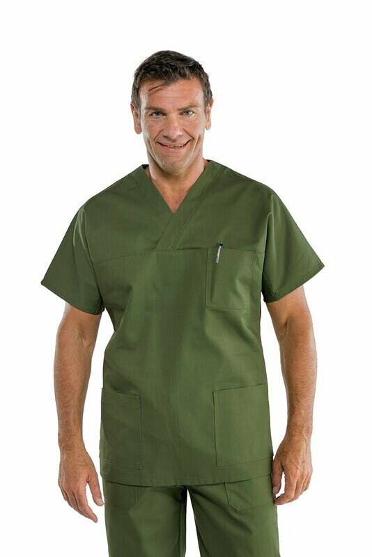 Casacca collo a V mezza manica militare