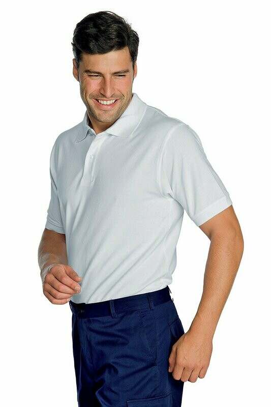 Polo unisex manica corta bianco