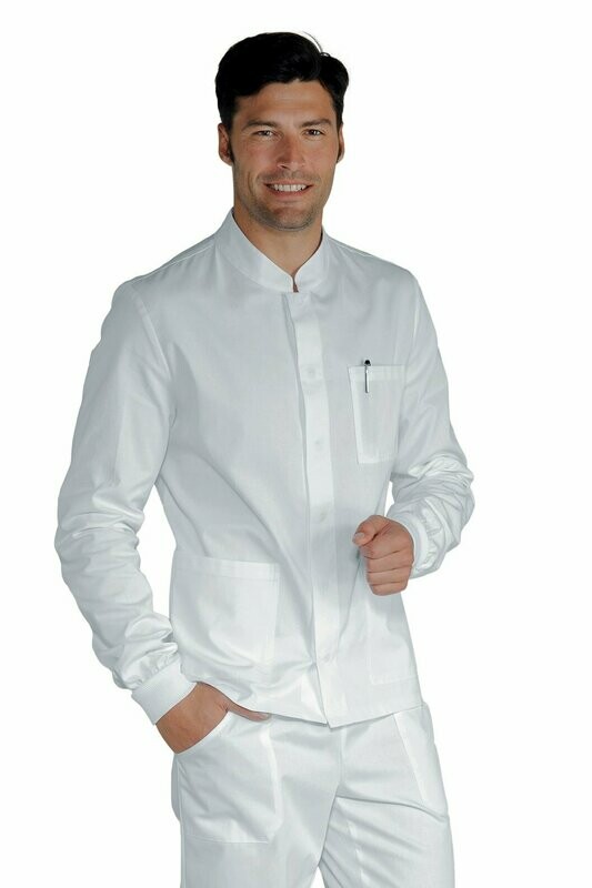 Casacca Corfù polso in maglia superstretch bianco