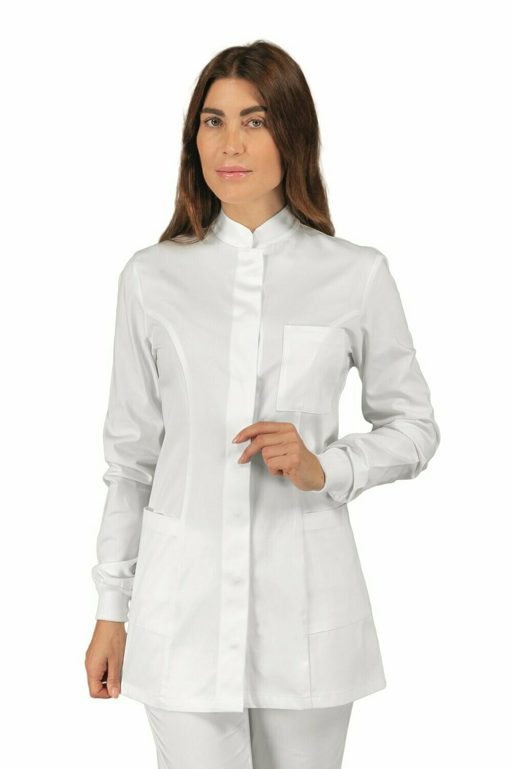 Casacca Costa Rica polso in maglia superstretch bianco
