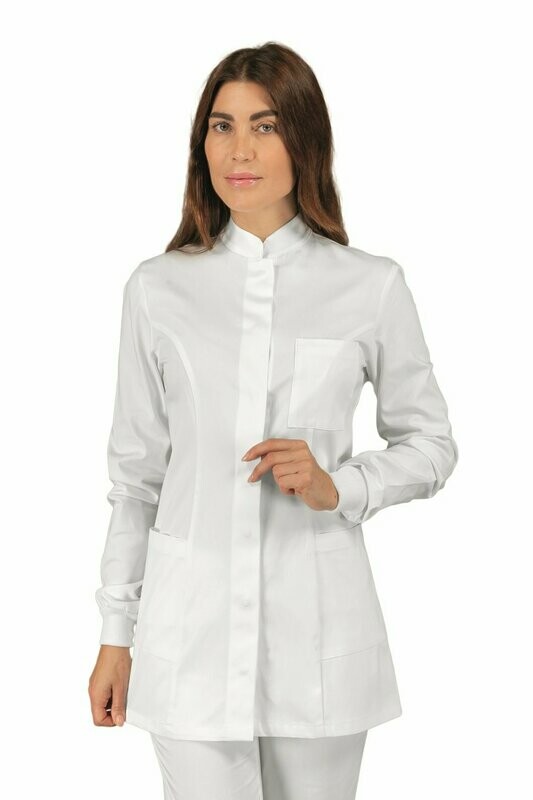 Casacca Costa Rica polso in maglia superstretch bianco