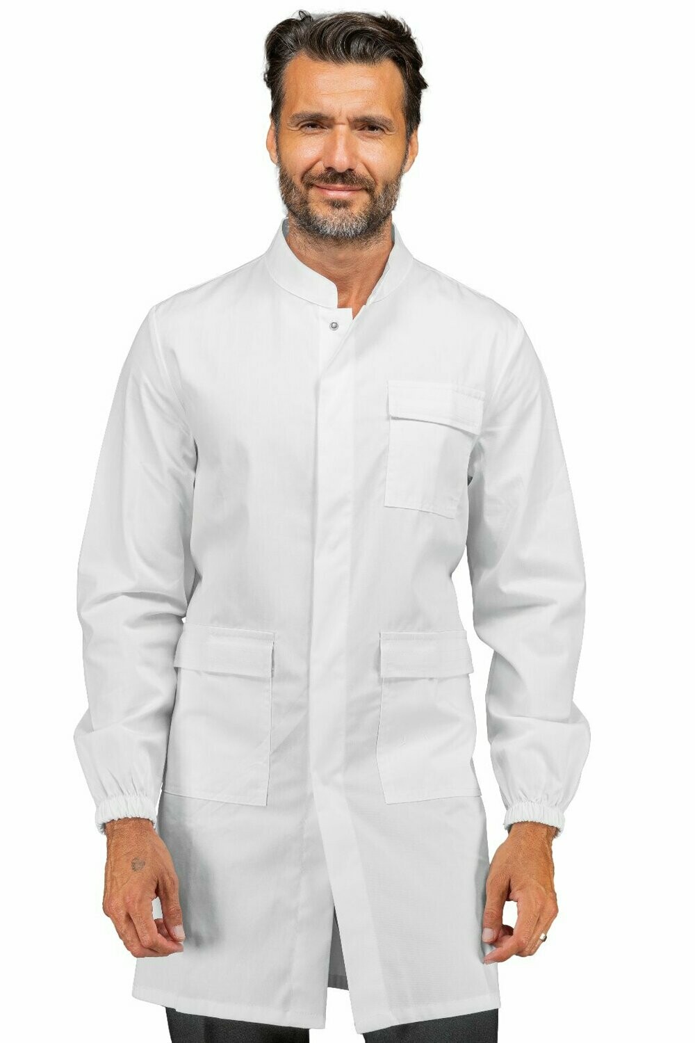 Camice unisex antiacido bianco certificato CE