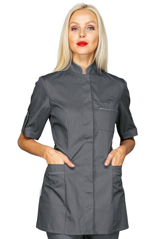 Casacca Antigua mezza manica grigio + codino grigio