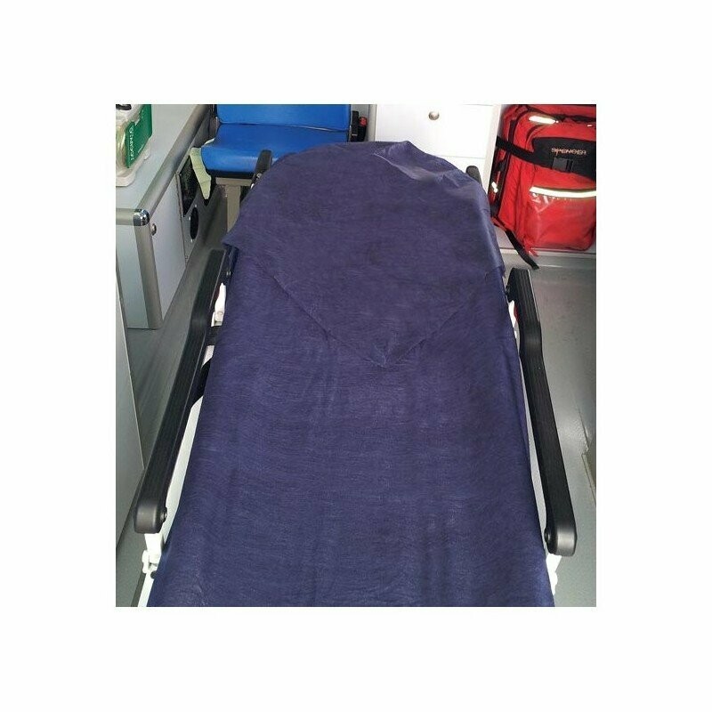DRAPS HOUSSE DE BRANCARD JETABLE AMBULANCIER - carton de 100