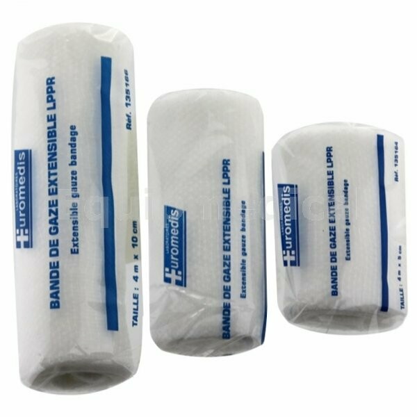 Bande de gaze extensible - par boite de 15 - 4m x 10 cm