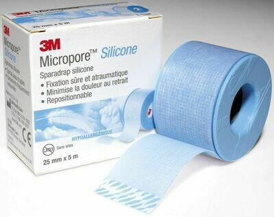 Sparadrap Micropore Silicone 3M