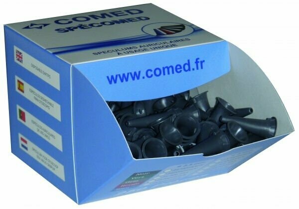 Spéculums auriculaires 2,5 mm - Boite de 250