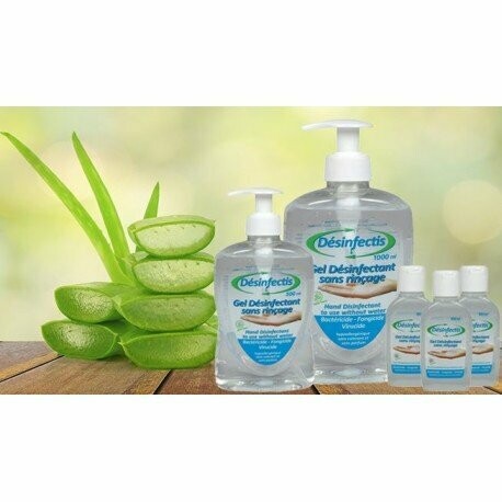 Gel hydroalcoolique 500 ml - LOT DE 12 FLACONS