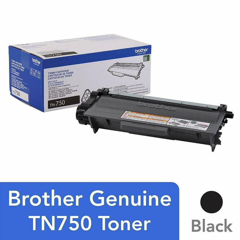 BROTHER TN-750 HIGH YIELD BLACK TONER (2-PACK)
