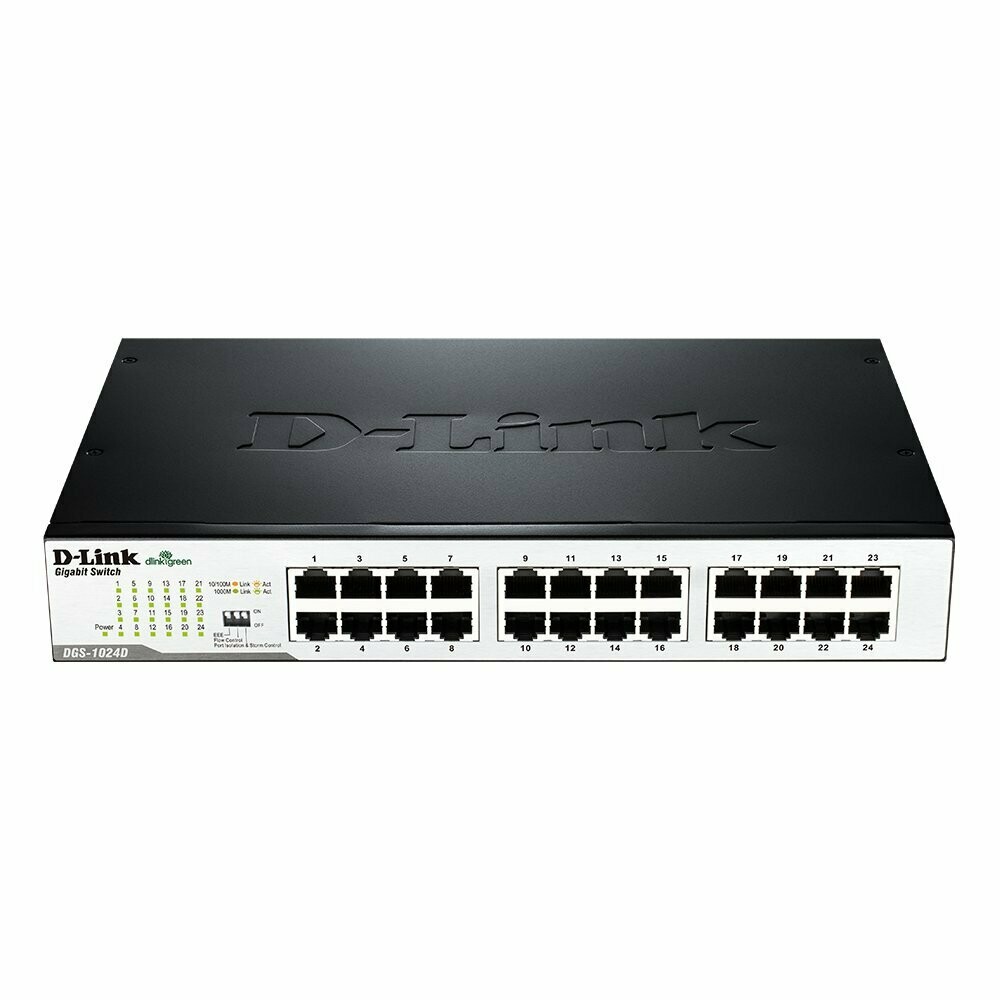 D-Link 24-Port Gigabit Network Switch (Desktop or Rack-mountable)