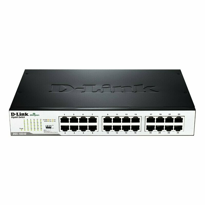 D-Link 24-Port Gigabit Network Switch (Desktop or Rack-mountable)