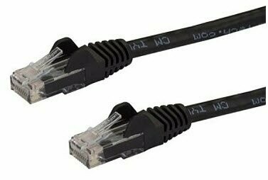 StarTech.com 5 ft Black Gigabit Snagless RJ45 UTP Cat6 Patch Cable - 5ft Patch Cord - 1 x RJ-45 Male Network - 1 x RJ-45 Male Network - Gold-plated Contacts - Black (6-PACK) StarTech.com 5 ft Black Gigabit Snagless RJ45 UTP Cat6 Patch Cable - 5ft Patch Cord - 1 x RJ-45 Male Network - 1 x RJ-45 Male Network - Gold-plated Contacts - Black (6-PACK)