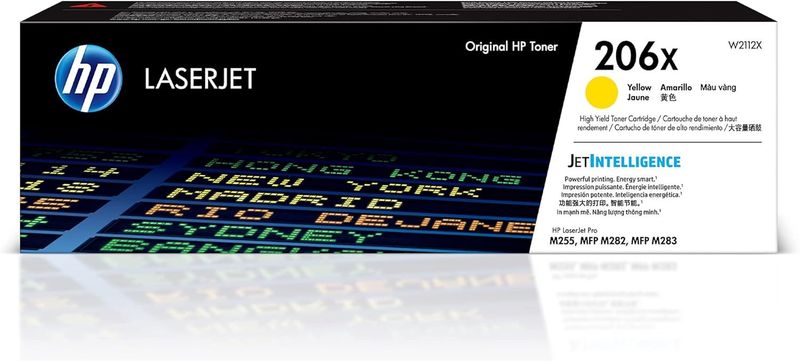 HP 206X CYAN(W2111X), MAGENTA(W2113X), YELLOW(W2112X) HIGH YIELD TONER (3-PACK)