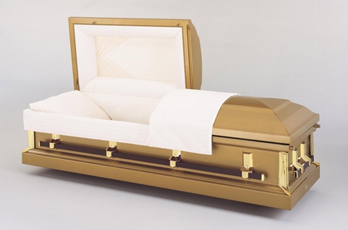 Antique Gold 20 Guage Batesville Casket