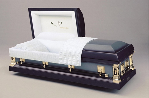 Ocean Blue : 18 Guage Batesville Casket