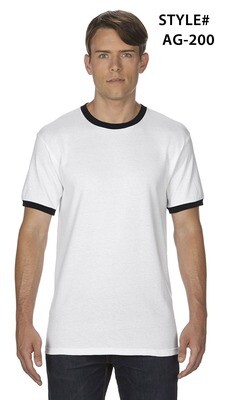 ADULT Short Sleeve Ringer T-Shirt