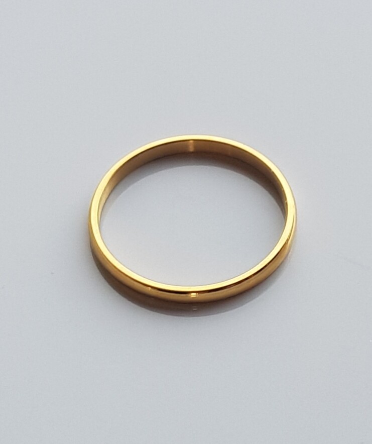 Minimalistische ring goud stainless steel