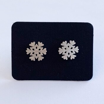 Snowflake oorknopjes 925 sterling zilver